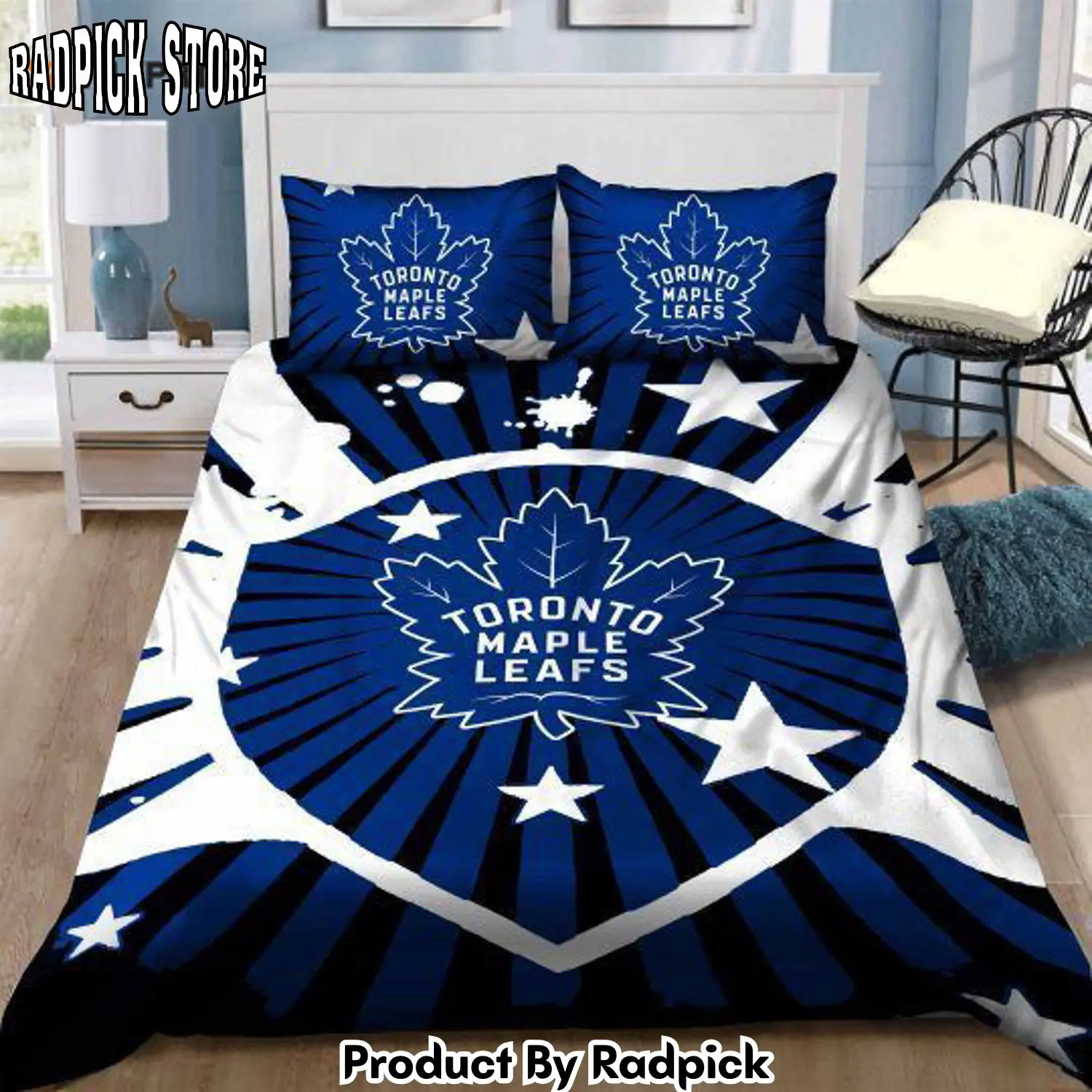 Radpick toronto maple leafs duvet cover bedding set gift for fans bd870 rp327666